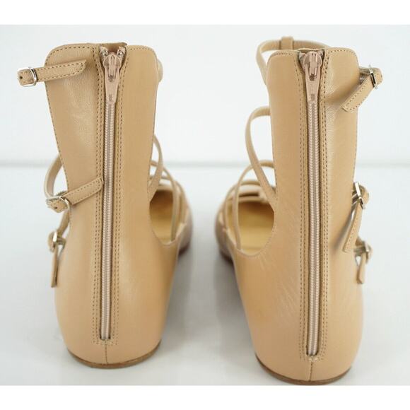 Christian Louboutin Nude Calf Toerless Strappy Flat Sandals Size 38 NIB $845 - Picture 8 of 10